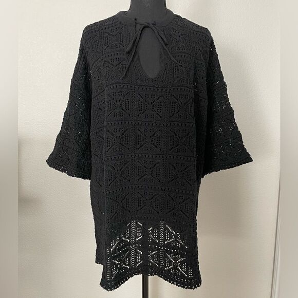 NWT Zara Pointelle Knit Tunic - Picture 1 of 9